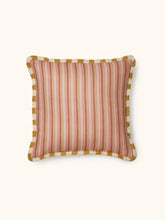 Load image into Gallery viewer, Garden Stripe Pink Linen 50cm Cushion - *** Pick up in Store Only