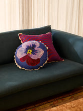 Load image into Gallery viewer, Pansy Klein Blue 45cm Round Cushion - *** Pick up in Store Only
