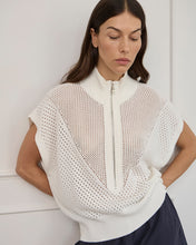Load image into Gallery viewer, Carrie Zip Top - Cream