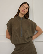 Load image into Gallery viewer, Carrie Zip Top - Khaki