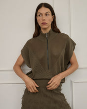 Load image into Gallery viewer, Carrie Zip Top - Khaki