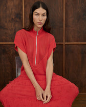 Load image into Gallery viewer, Carrie Zip Top - Red