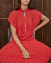 Load image into Gallery viewer, Carrie Zip Top - Red
