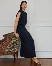 Load image into Gallery viewer, Casey Fringe Top - Navy