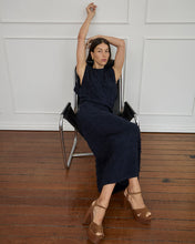 Load image into Gallery viewer, Casey Fringe Top - Navy