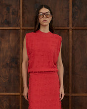 Load image into Gallery viewer, Casey Fringe Top - Red