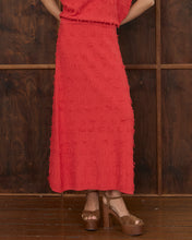 Load image into Gallery viewer, Casey Fringe Skirt - Red