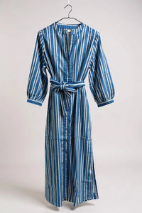 Cirque Maxi Dress - Striped Cornflower