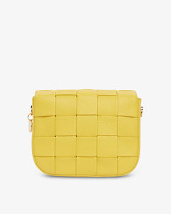 Clara Weave Crossbody - Yellow