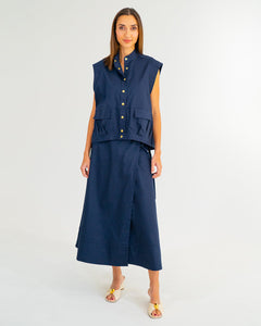 Clare Vest - Navy
