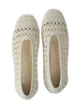 Load image into Gallery viewer, Crochet Ballet Flat Cream