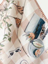 Load image into Gallery viewer, Linen Tea Towel - Tan Lines