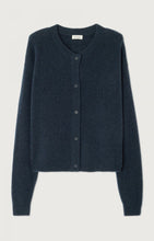 Load image into Gallery viewer, Damsville Cardigan - Navy Blue Black Melange