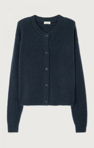 Damsville Cardigan - Navy Blue Black Melange