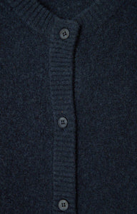 Damsville Cardigan - Navy Blue Black Melange