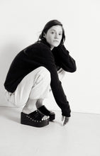 Load image into Gallery viewer, Damsville Cardigan - Navy Blue Black Melange
