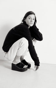 Damsville Cardigan - Navy Blue Black Melange