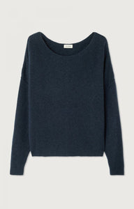 Damsville Sweater - Navy Blue Black Melange