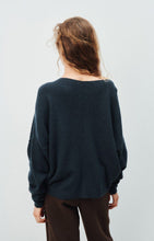 Load image into Gallery viewer, Damsville Sweater - Navy Blue Black Melange
