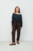 Load image into Gallery viewer, Damsville Sweater - Navy Blue Black Melange