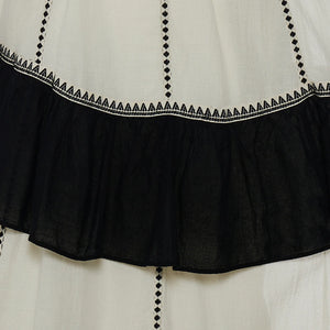 Kleio Long dress - Black/Off White