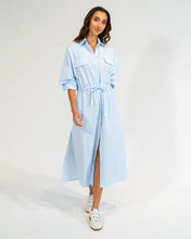 Load image into Gallery viewer, Daytona Shirt Dress - Sky