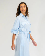 Load image into Gallery viewer, Daytona Shirt Dress - Sky
