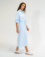 Load image into Gallery viewer, Daytona Shirt Dress - Sky