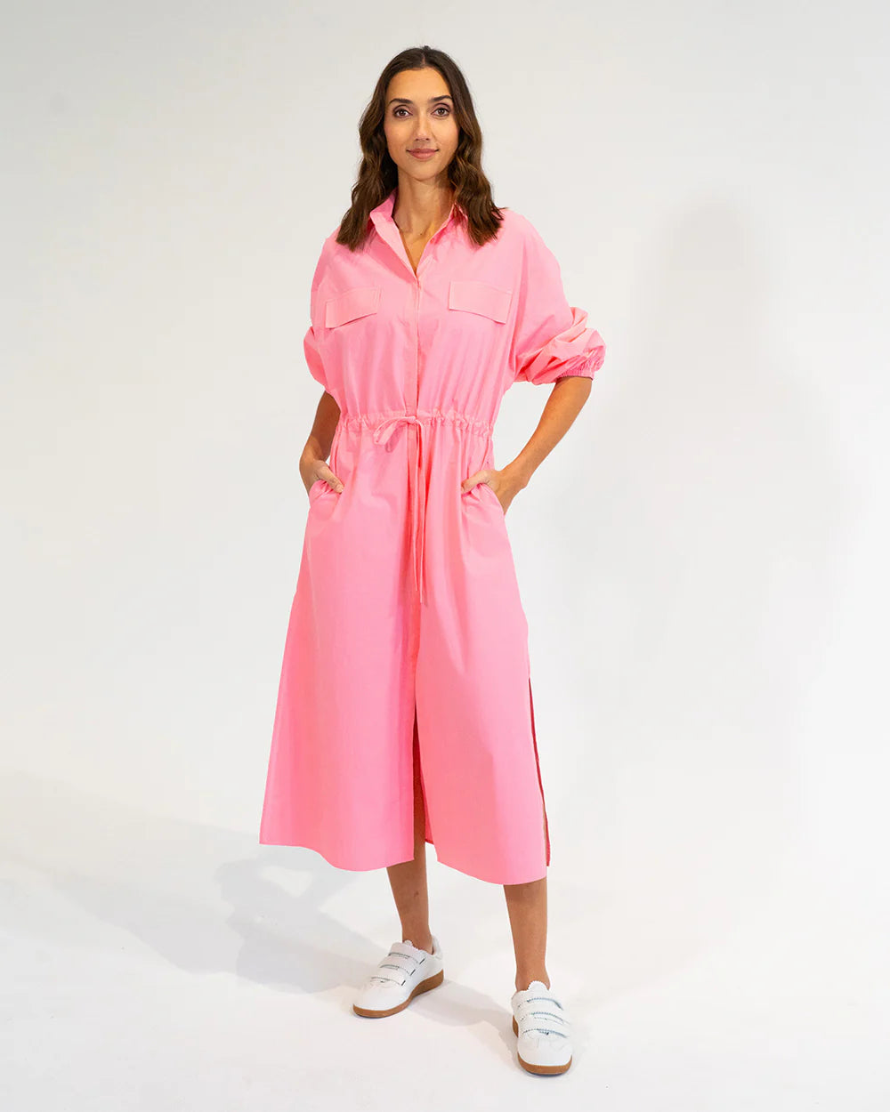 Daytona Shirt Dress - Pink