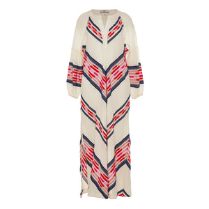 Beloved Long dress - Navy/Red