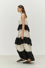 Load image into Gallery viewer, Kleio Long dress - Black/Off White