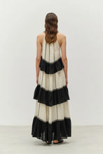 Load image into Gallery viewer, Kleio Long dress - Black/Off White