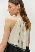 Load image into Gallery viewer, Kleio Long dress - Black/Off White