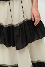 Load image into Gallery viewer, Kleio Long dress - Black/Off White