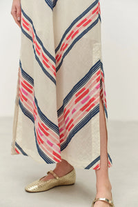 Beloved Long dress - Navy/Red