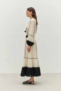 Epilogue Blouse - Black/ Off white