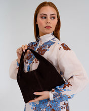 Load image into Gallery viewer, Emery Tote - Chocolate Suede