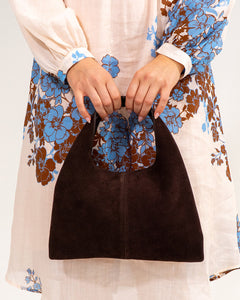 Emery Tote - Chocolate Suede