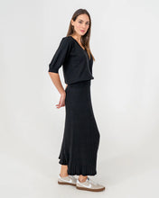 Load image into Gallery viewer, Evita Short Sleeve  Knit - Black