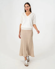 Load image into Gallery viewer, Evita Short Sleeve  Knit - Chalk