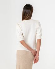 Load image into Gallery viewer, Evita Short Sleeve  Knit - Chalk