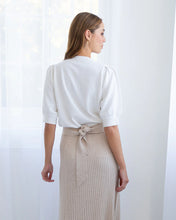 Load image into Gallery viewer, Evita Short Sleeve  Knit - Chalk