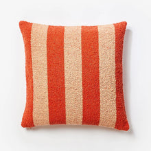 Load image into Gallery viewer, Boucle Stripe Red Peach 60cm Cushion