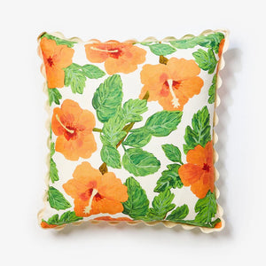 Hibiscus Coral 60cm Cushion