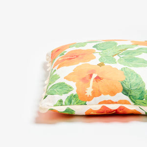 Hibiscus Coral 60cm Cushion