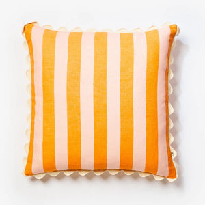 Bold Stripe Orange Pink 60cm Cushion