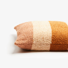 Load image into Gallery viewer, Boucle Wide Stripe Tan  60cm Cushion