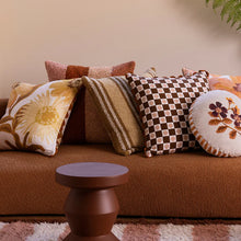 Load image into Gallery viewer, Boucle Wide Stripe Tan  60cm Cushion