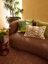 Load image into Gallery viewer, Wild Pansy Verde Linen 60cm Cushion - *** Pick up in Store Only
