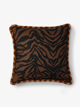 Load image into Gallery viewer, Zebra Chocolate Linen 60cm Cushion - *** Pick up in Store Only